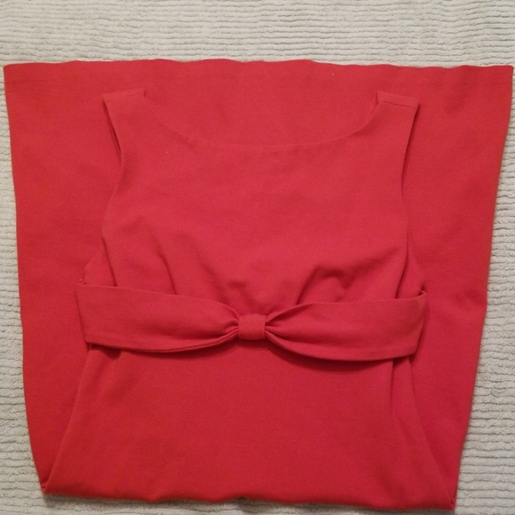 Diane Von Furstenberg Orange Bow Dress - Picture 5 of 7